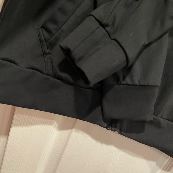 Spyder Active Mens Size Medium Black Long Sleeve Logo Full Zip Stretch Hoodie - Picture 11 of 13